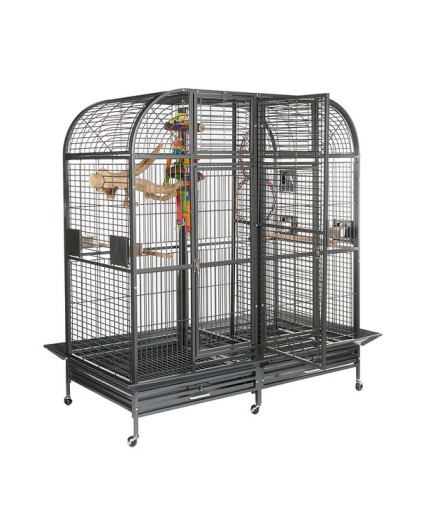 Rainforest Cages Castello II Large Parrot Cage with Divider